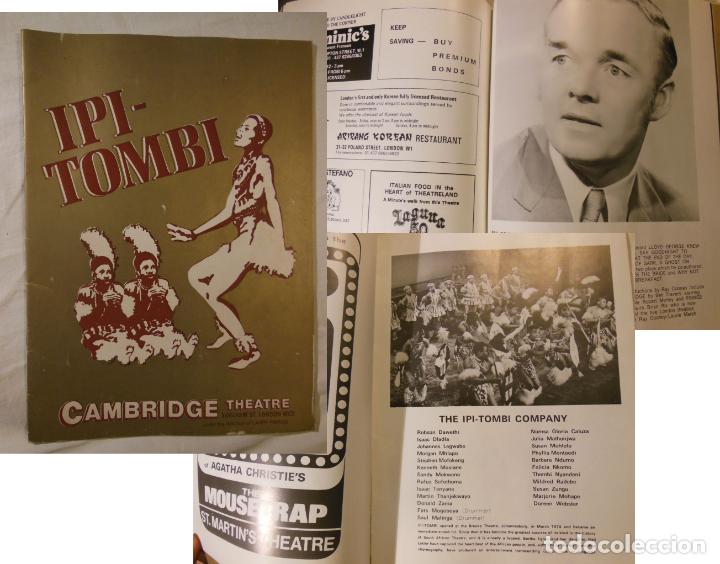 Coleccionismo: Folleto Publicidad - Advertising Brochure : IPI-TOMBI. Cambridge Theatre