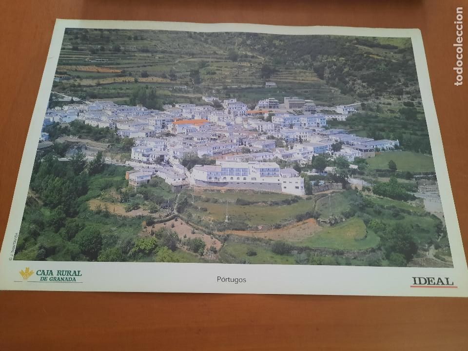 Collectionnisme: PORTUGOS. GRANADA DESDE EL AIRE. L&Aacute;MINA FORMATO A3. BUEN ESTADO. ALGO DIFICIL