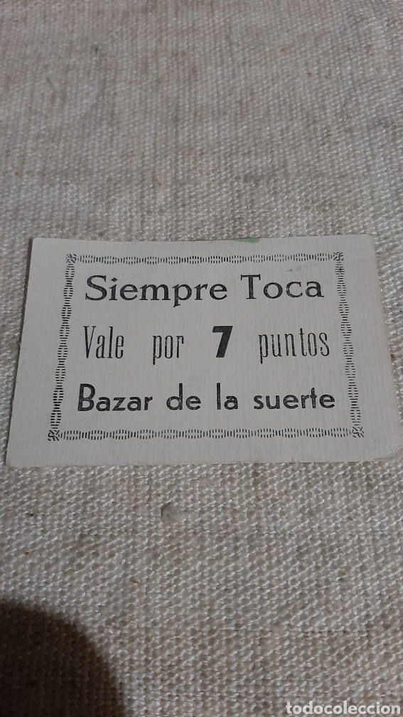 Collezionismo: BAZAR DE LA SUERTE VALE 7 PUNTOS