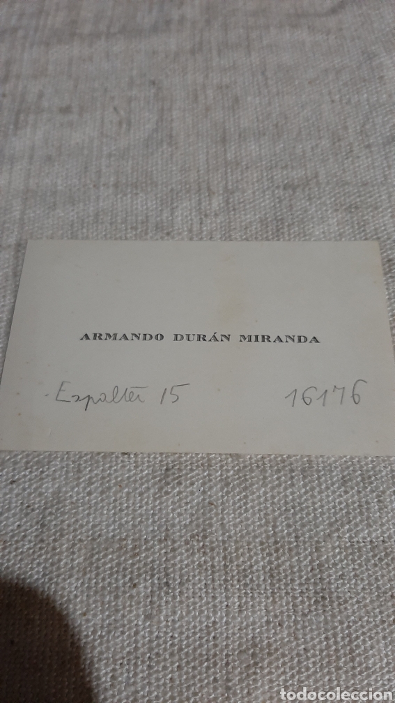 Sammelleidenschaft Papier: MADRID ESPARTEROS TARJETA VISITA