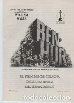 Coleccionismo: ANUNCIO PUBLICIDAD ESTRENO PELICULA BEN HUR