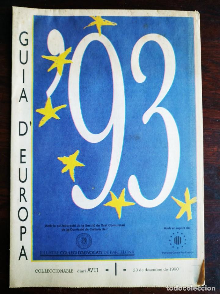 Coleccionismo: Fascicle n&ordm; 1 de la Guia D&acute;Europa 93 col&middot;leccionable diari AVUI del 23 desembre 1990.