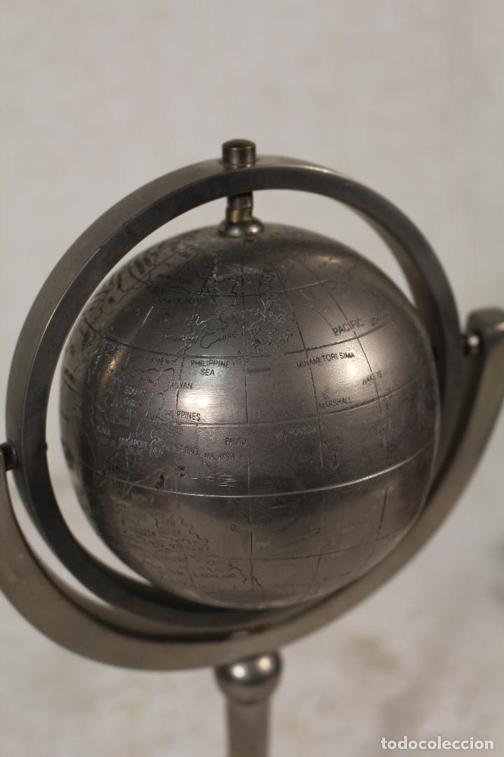 Coleccionismo: globo terraqueo de metal - Foto 5