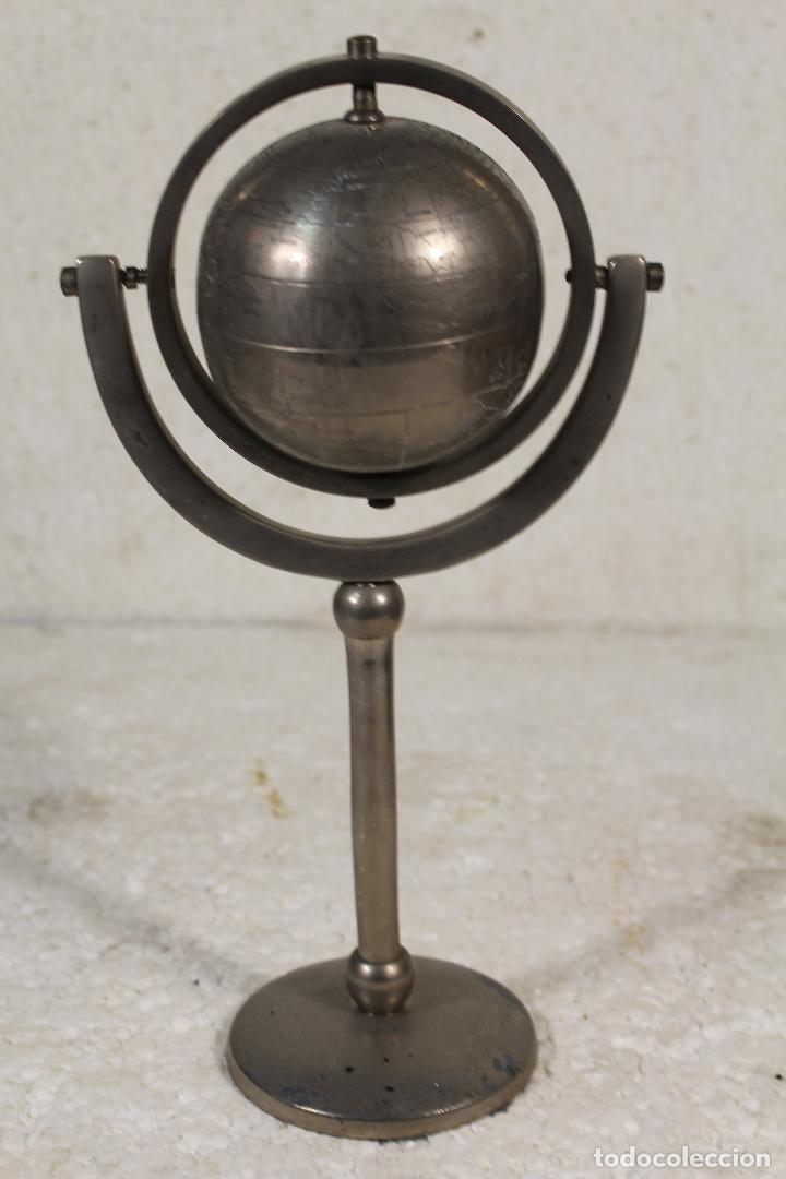 Coleccionismo: globo terraqueo de metal - Foto 7