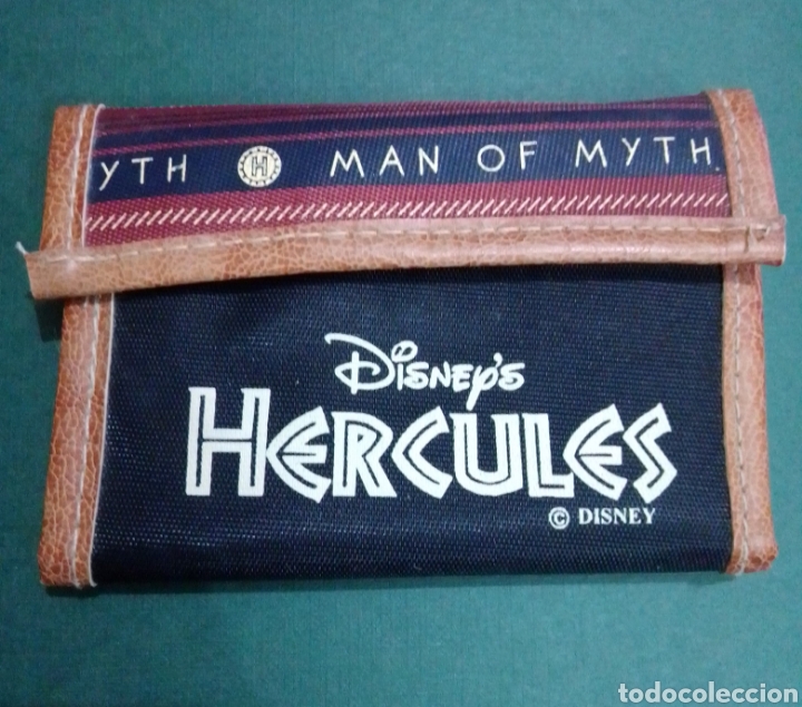 Coleccionismo: Cartera monedero con velcro Disney H&eacute;rcules