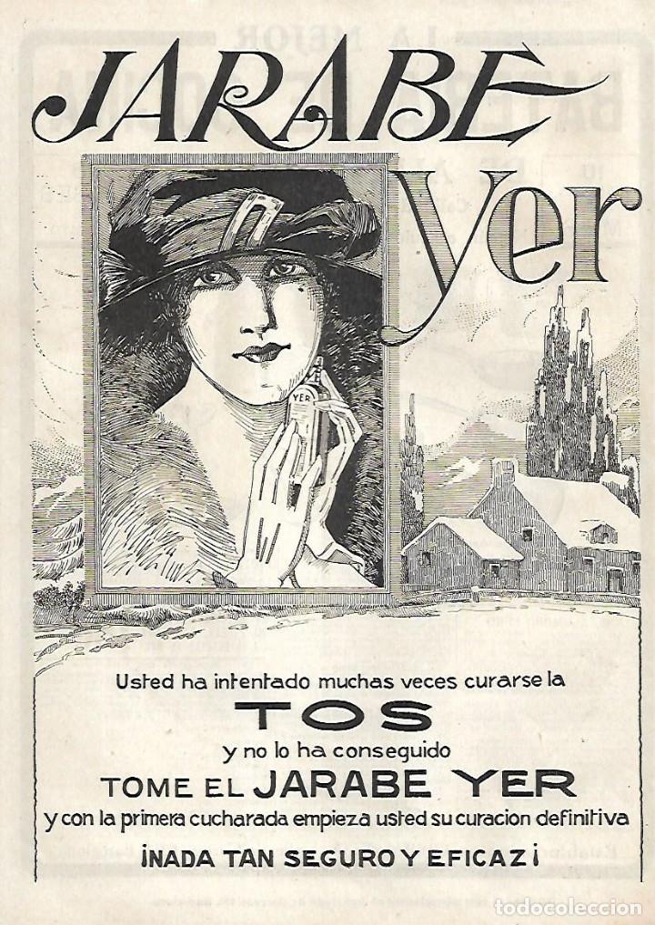 Coleccionismo: A&Ntilde;O 1923 RECORTE PRENSA PUBLICIDAD JARABE YER TOS PRODUCTOS FARMACEUTICOS