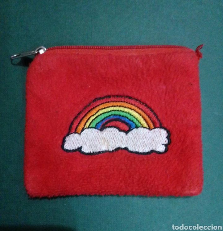 Coleccionismo: Monedero de tela arcoiris