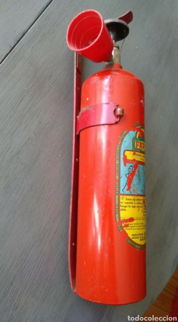 Coleccionismo: Antiguo extintor Parsi - Foto 3