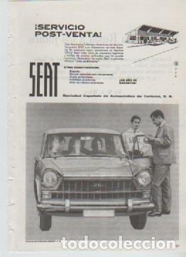 Coleccionismo: ANUNCIO PUBLICIDAD AUTOMOVILES SEAT