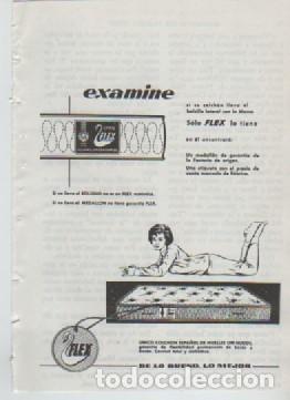 Coleccionismo: ANUNCIO PUBLICIDAD COLCHON FLEX - Foto 1