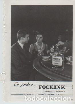 Coleccionismo: ANUNCIO PUBLICIDAD GINEBRA FOCKINK-ADELGAZANTE SVELTOR