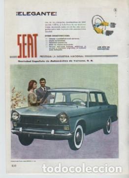 Coleccionismo: ANUNCIO PUBLICIDAD AUTOMOVILES SEAT-PINTURAS DURAVAL