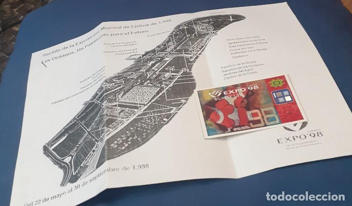 Coleccionismo: Plano y entrada de la Expo de Lisboa - Foto 1