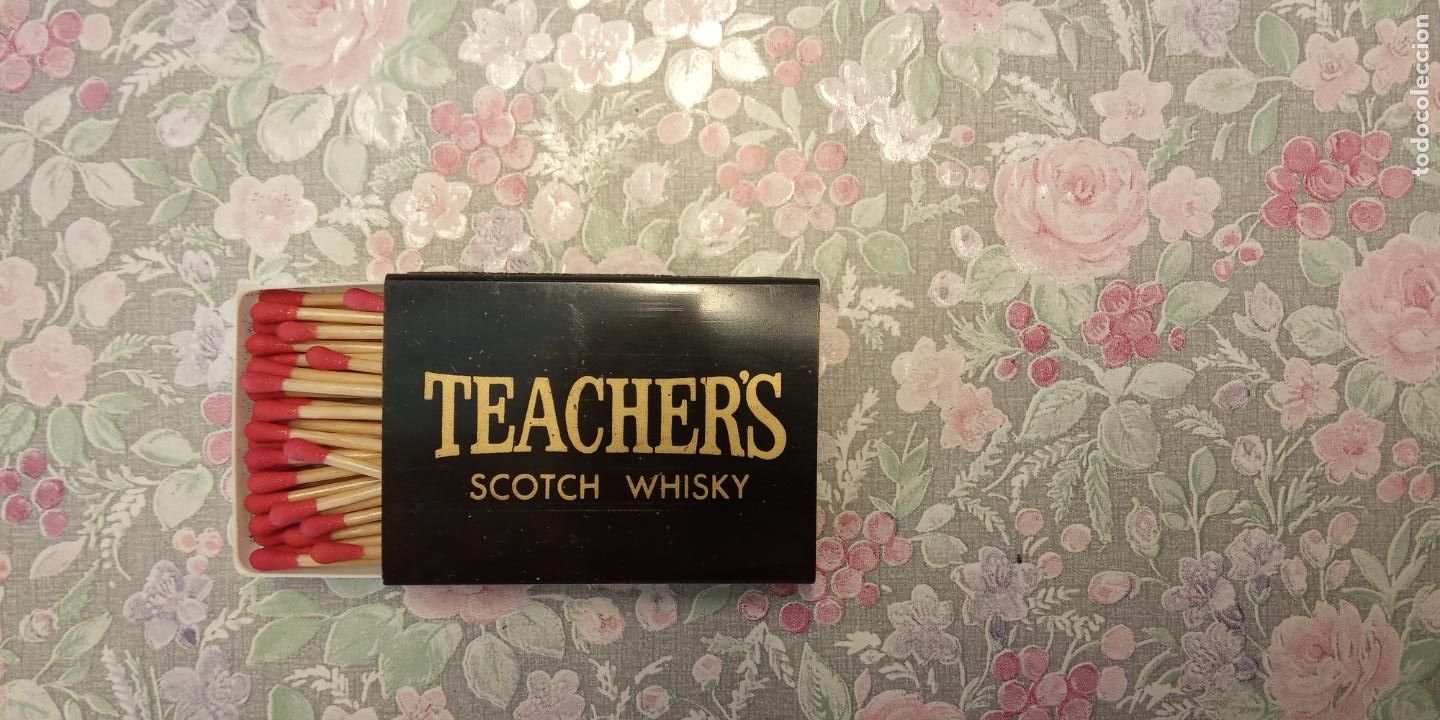 Collezionismo: CAJA DE CERILLAS DE COLECCI&Oacute;N. TEACHER'S SCOTCH WHISKY.
