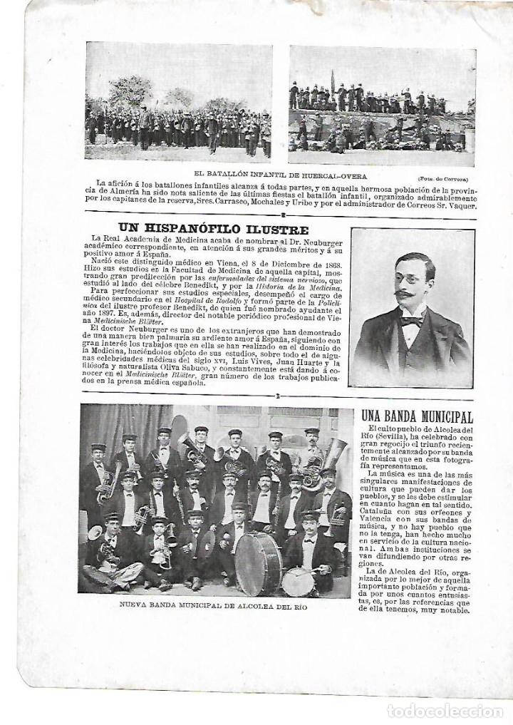 Collezionismo: A&Ntilde;O 190? RECORTE PRENSA BATALLON INFANTIL DE HUERCAL OVERA ALMERIA