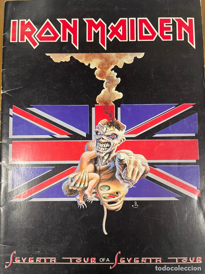 Coleccionismo: Iron Maiden seventh tour of a seventh tour tourbook firmado