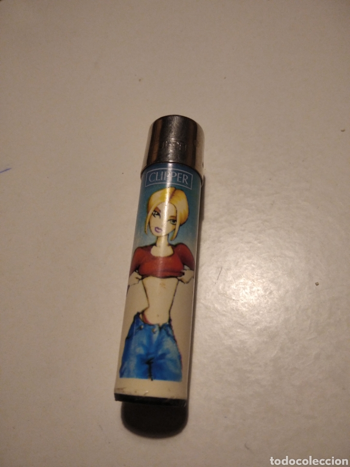 Coleccionismo: Mechero Clipper chica dibujos