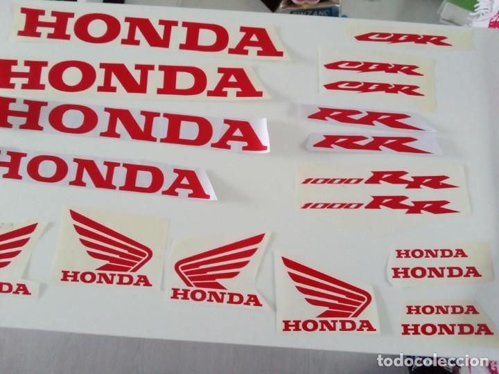 Coleccionismo: Lote de pegatinas Honda CBR 1000 RR leer descripci&oacute;n, vinilo de primera calidad cortadas a ordenador