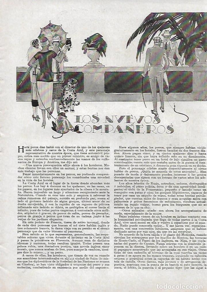 Sammelleidenschaft Papier: A&Ntilde;O 1923 RELATO CORTO DE VICENTE BLASCO IBA&Ntilde;EZ LOS NUEVOS COMPA&Ntilde;EROS DIBUJO PENAGOS