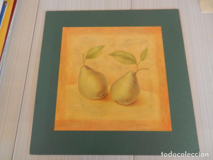 Coleccionismo: L&Aacute;MINA - PERAS - OPTIMA INTERNATIONAL ART PRINTS - 2002 - MIDE 25X25 CM.