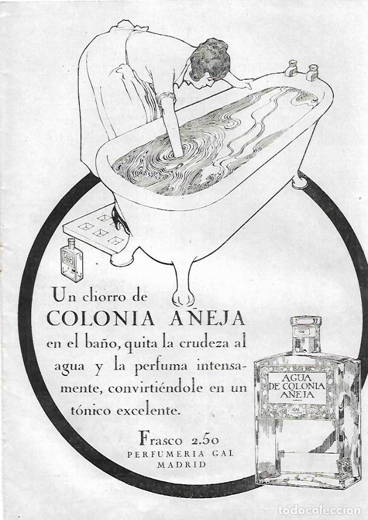 Colecionismo: A&Ntilde;O 1923 RECORTE PRENSA PUBLICIDAD COLONIA A&Ntilde;EJA PERFUMERIA GAL
