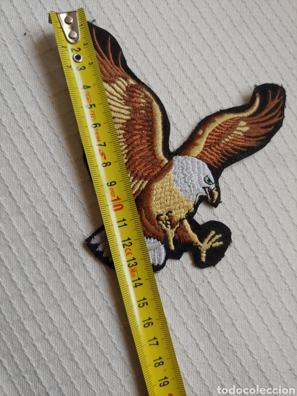 Coleccionismo: Gran parche &aacute;guila. Bordado - Foto 2