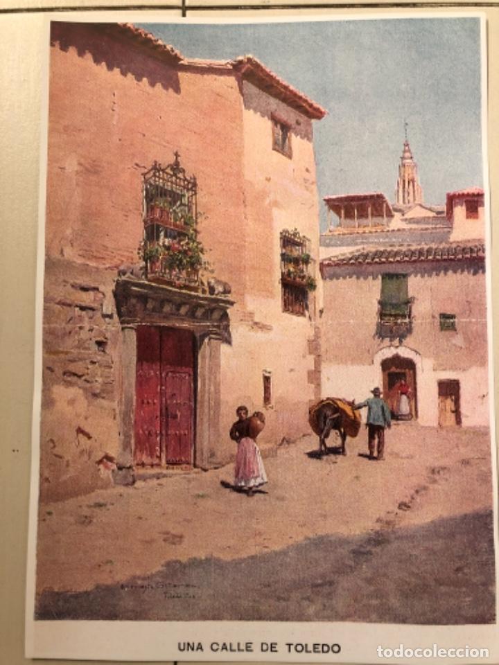 Coleccionismo: L&aacute;mina de una calle de Toledo. 21 x 30 cm
