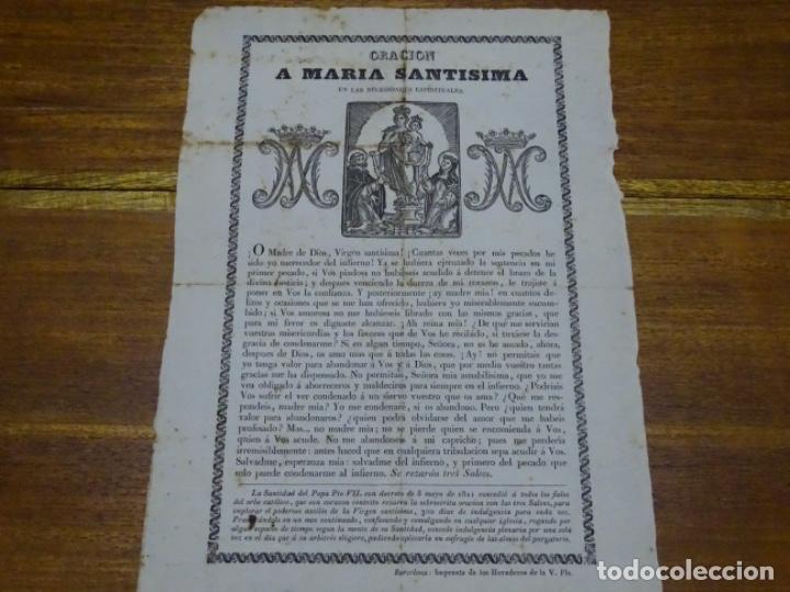 Collezionismo: GOIG-ALABANZA, ORACI&Oacute;N A MAR&Iacute;A.1821.