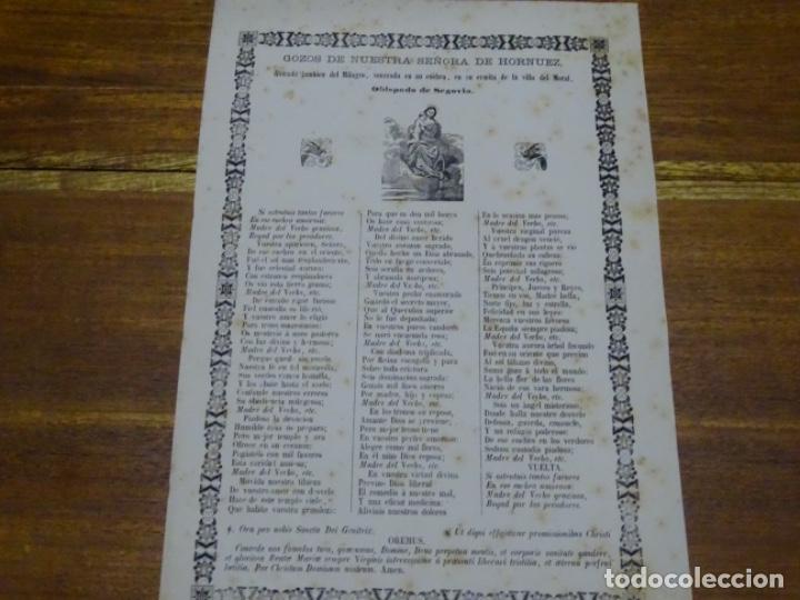 Collezionismo: GOIG-ALABANZA DE NUESTRA SE&Ntilde;ORA DE HORNUEZ.SAN GERVASIO.TORRAS.1883.