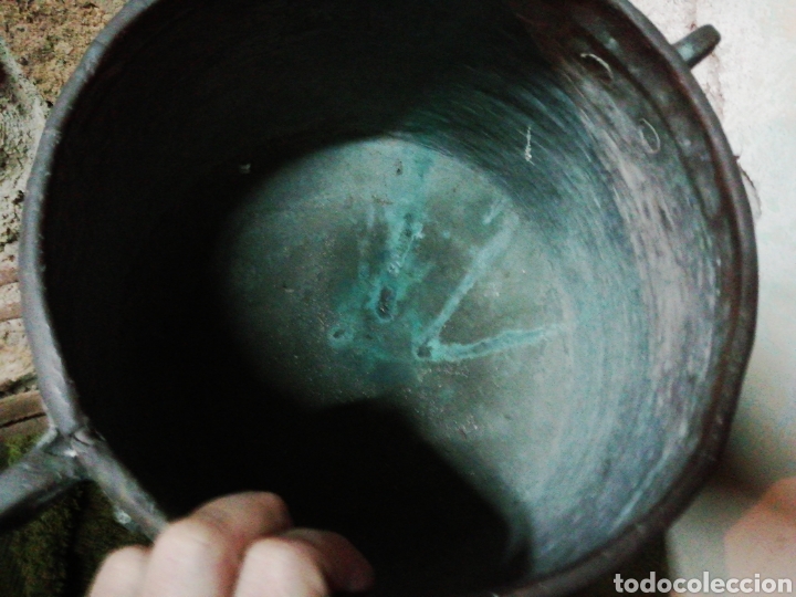 Coleccionismo: Olla de cobre antigua grande - Foto 7