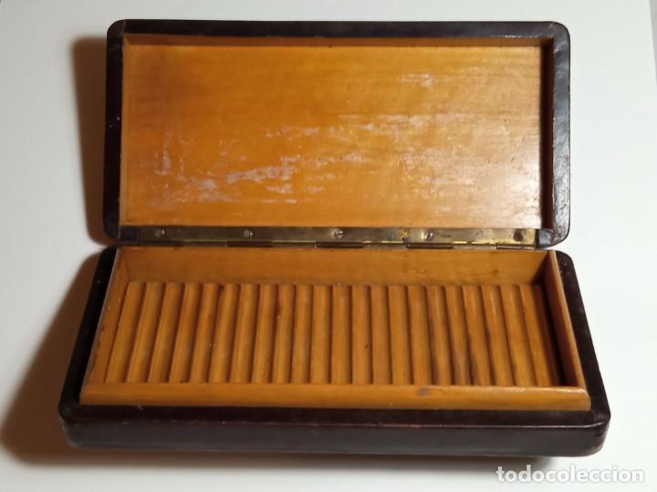Coleccionismo: CIGARRERA CAJA DE MADERA pitillera - Foto 9