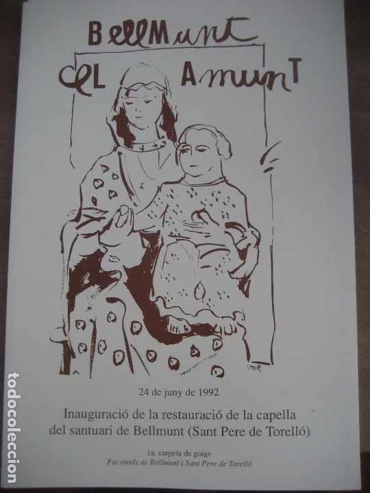 Coleccionismo: Santuari de Bellmunt. Sant Pere de Torello. 1992. Carpeta de 10 Goigs. Facs&iacute;mils