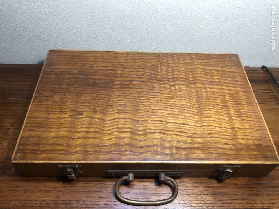 Coleccionismo: CAJA DE MADERA PARA PELOTAS DE PING PONG - Foto 5