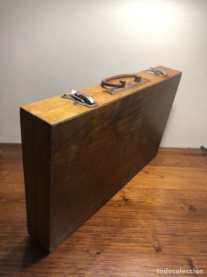 Coleccionismo: CAJA DE MADERA PARA PELOTAS DE PING PONG - Foto 7