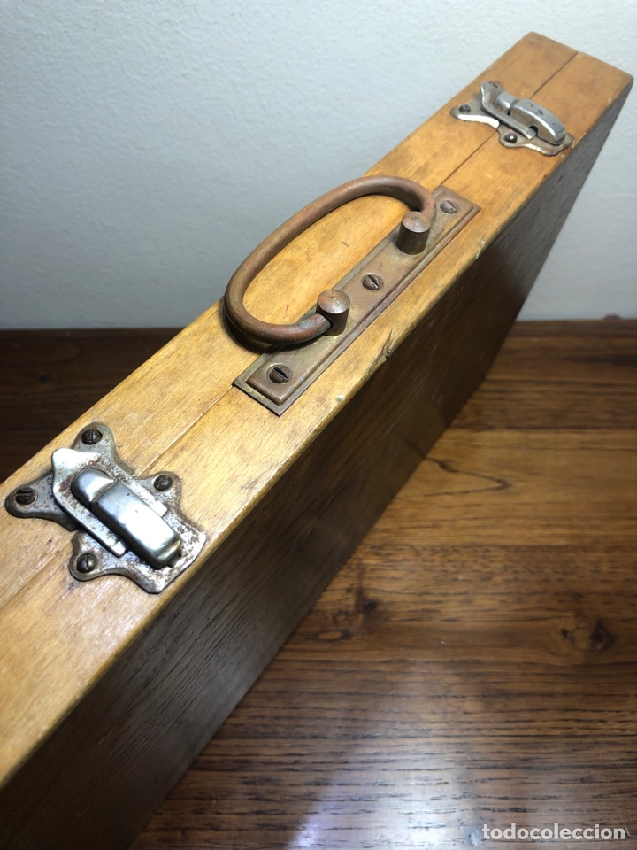 Coleccionismo: CAJA DE MADERA PARA PELOTAS DE PING PONG - Foto 8