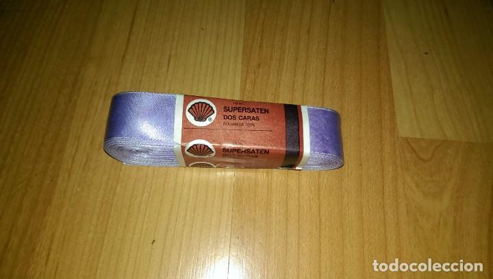 Collectionnisme: CINTA SUPERSATEN DOS CARAS LILA 2,5 CMS.ANCHO X 10 METROS