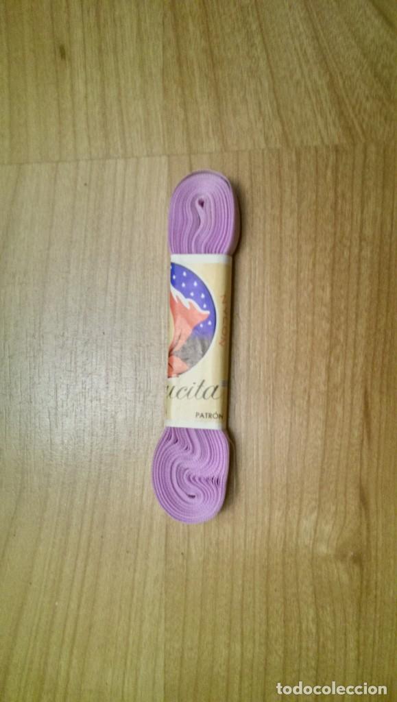 Sammeln: CINTA NYLON LILA 0,5 CMS.ANCHO X 10 METROS