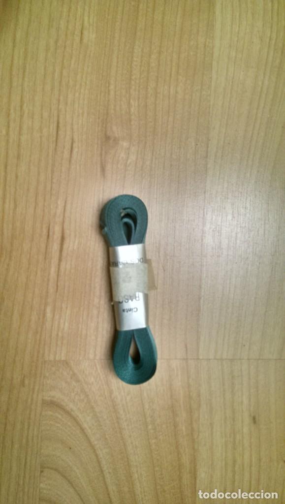 Coleccionismo: CINTA RASO VERDE BOTELLA 1 CM. ANCHO