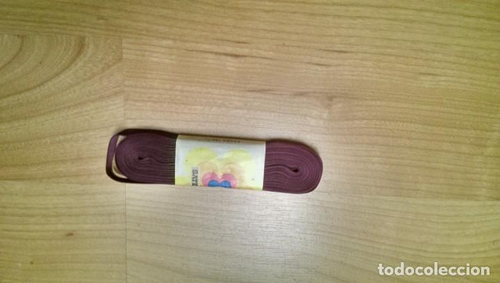 Collectionnisme: CINTA SAT&Eacute;N DOBLE VIOLETA 1 CM. ANCHO X 10 METROS