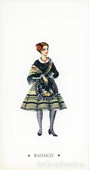 Coleccionismo: L&Aacute;MINA MUJERES CON TRAJES REGIONALES, Badajoz. LABORATORIOS CASEN, ZARAGOZA