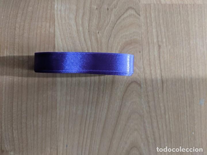 Collectionnisme: CINTA RASO VIOLETA 1,5 CM. ANCHO X 2,75 METROS