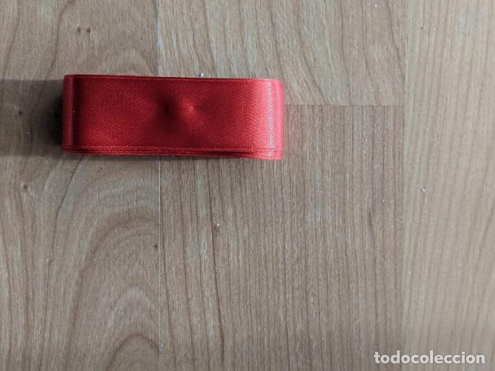 Collectionnisme: CINTA RASO ROJA 2,5 CM. ANCHO X 0,50 METROS