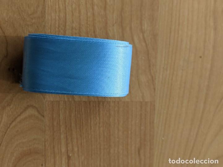 Collectionnisme: CINTA RASO AZUL 3,5 CM. ANCHO X 0,98 METROS