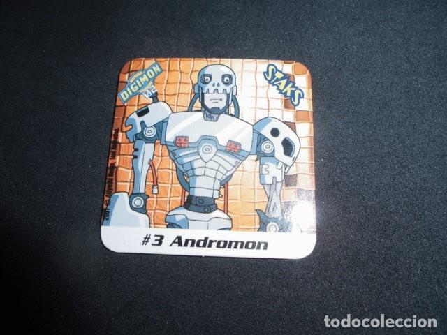 Coleccionismo: STAKS DIGIMON DIGITAL MONSTERS 02 - N&ordm; 3 - ANDROMON - PANINI 2001- MUY BUEN ESTADO.