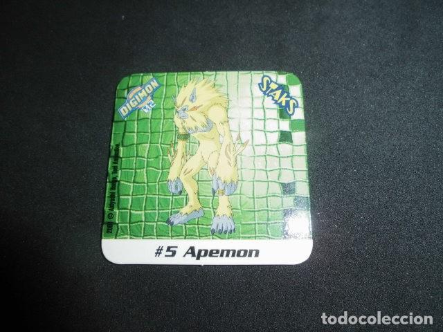 Coleccionismo: STAKS DIGIMON DIGITAL MONSTERS 02 - N&ordm; 5 - APEMON - PANINI 2001- MUY BUEN ESTADO.