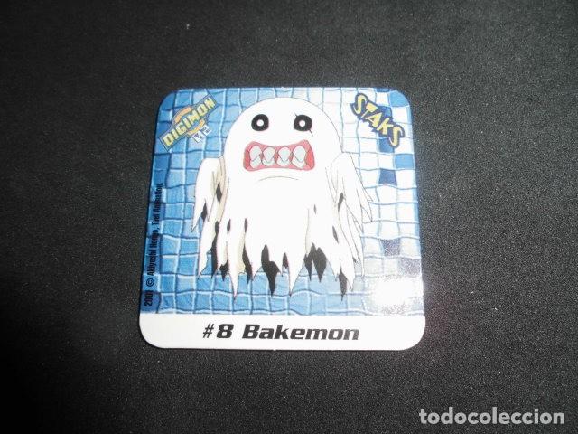 Coleccionismo: STAKS DIGIMON DIGITAL MONSTERS 02 - N&ordm; 8 - BAKEMON - PANINI 2001- MUY BUEN ESTADO.