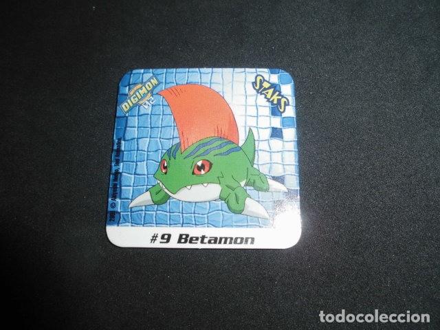 Coleccionismo: STAKS DIGIMON DIGITAL MONSTERS 02 - N&ordm; 9 - BETAMON - PANINI 2001- MUY BUEN ESTADO.