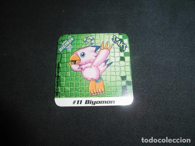 Coleccionismo: STAKS DIGIMON DIGITAL MONSTERS 02 - N&ordm; 11 - BIYOMON - PANINI 2001- MUY BUEN ESTADO.