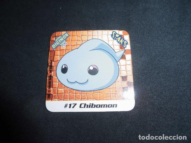 Coleccionismo: STAKS DIGIMON DIGITAL MONSTERS 02 - N&ordm; 17 - CHIBOMON - PANINI 2001- MUY BUEN ESTADO.