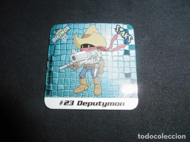 Coleccionismo: STAKS DIGIMON DIGITAL MONSTERS 02 - N&ordm; 23 - DEPUTYMON - PANINI 2001- MUY BUEN ESTADO.